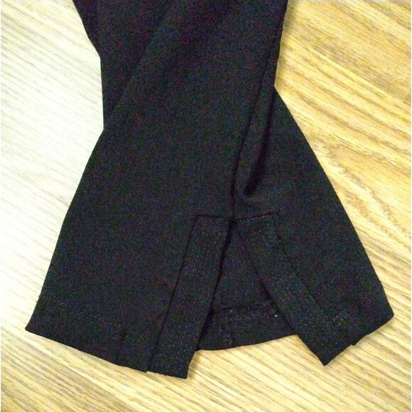 Ellen Tracy Black Capri Pants size Meduim Slit Hem Inseam 20.5 inches - Picture 5 of 16